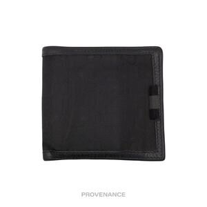 🔴 Gucci Web Bifold Wallet - GG Canvas Black Leather